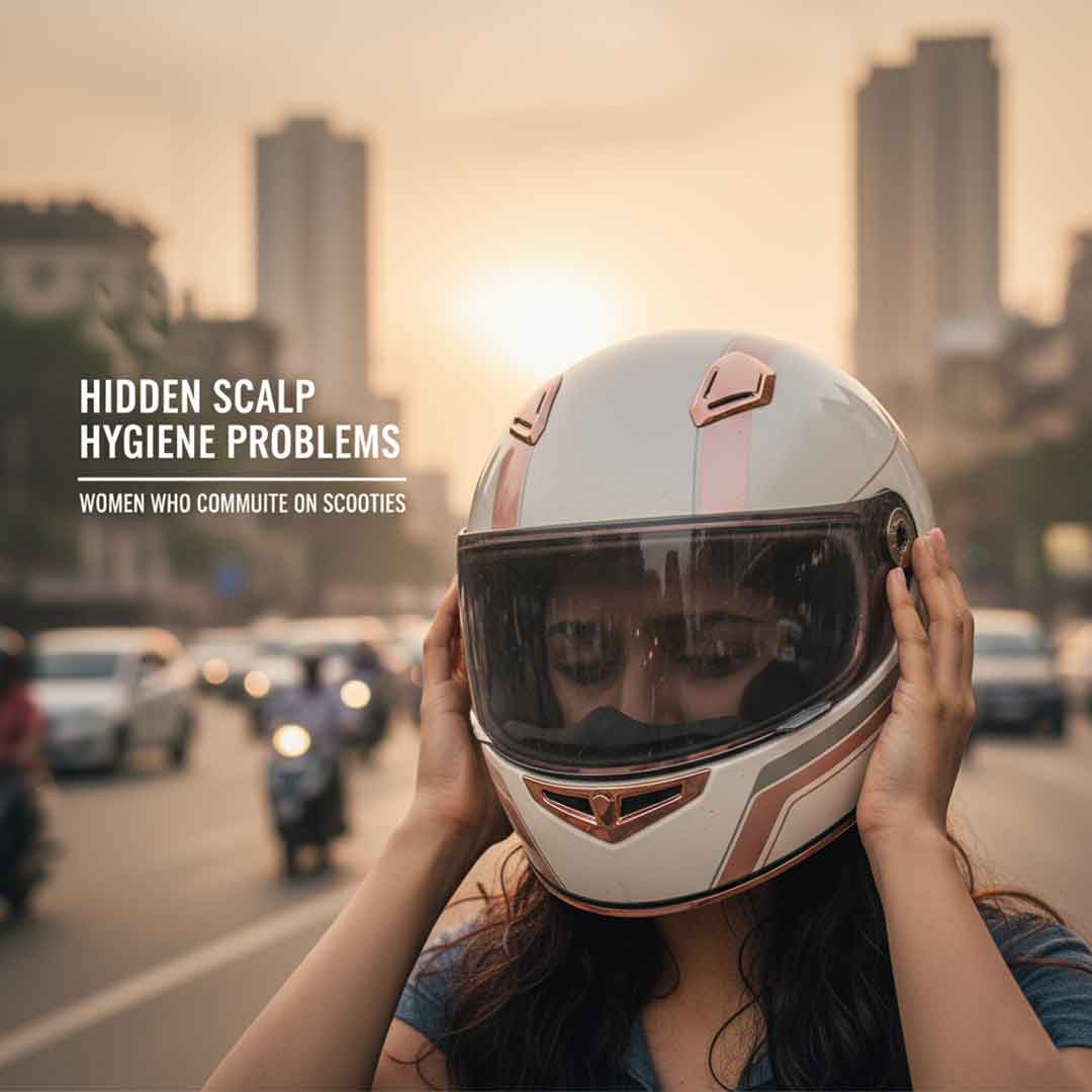 Hidden Scalp Hygiene Problems for Women Who Commute on Scooties