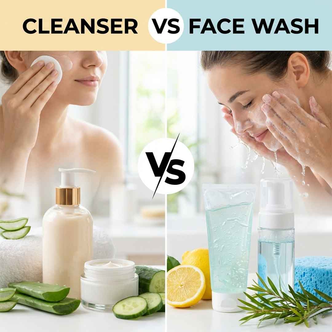 Cleanser vs Face Wash: What’s the Real Difference?