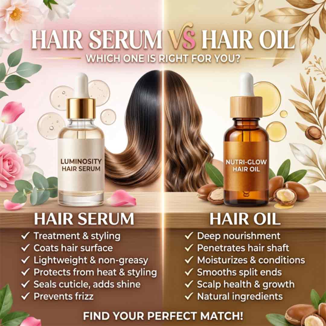 Hair Serum vs Hair Oil: Which One Is Actually Better for Hair Growth?
