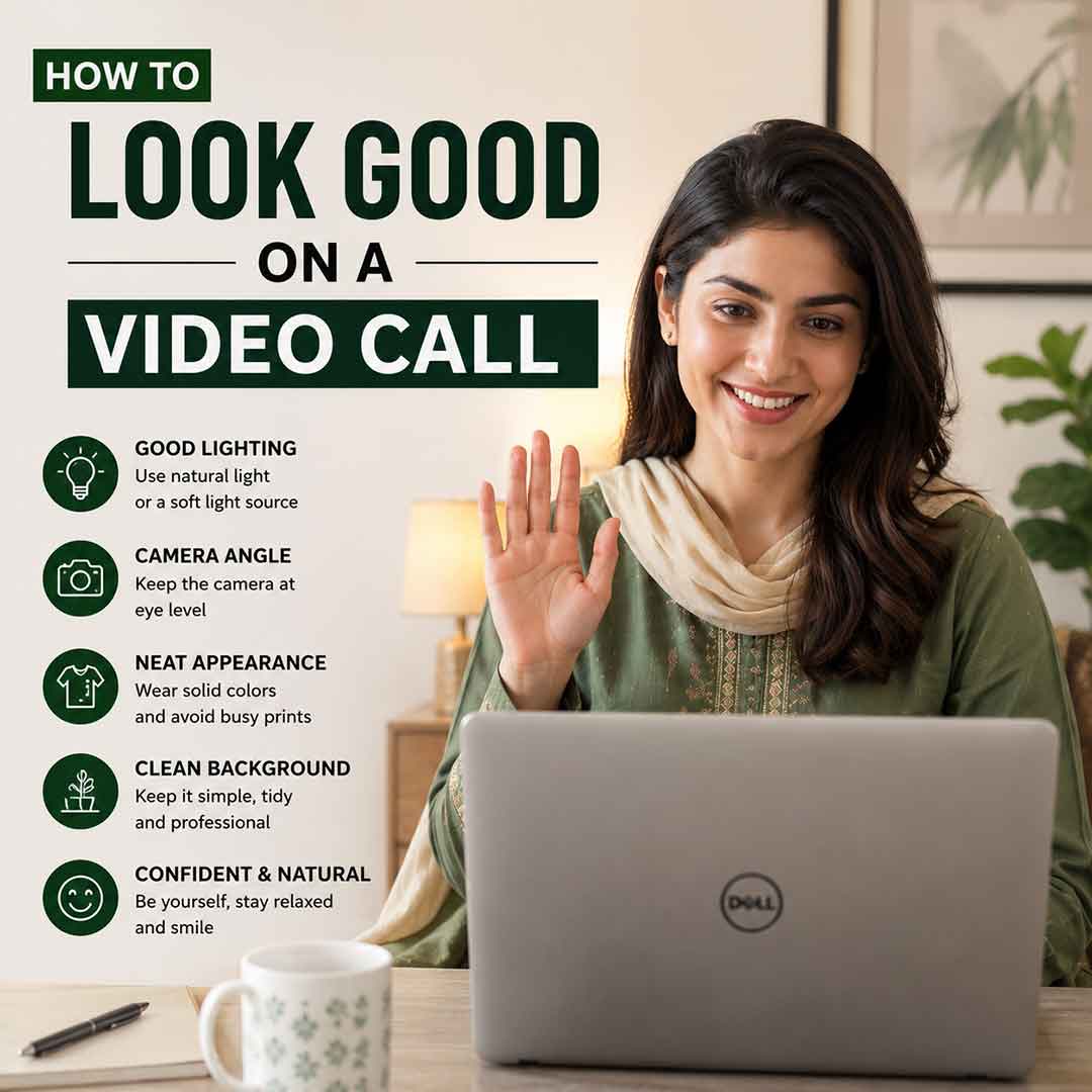 How to Look Good on a Video Call: Pakistani Working Woman's Guide